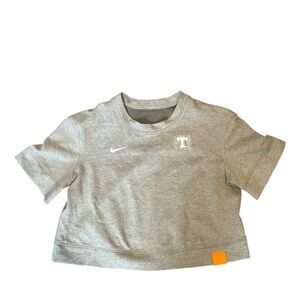 Nike Gray Short-Sleeve University of Tennessee Athletic Tee with White Logo